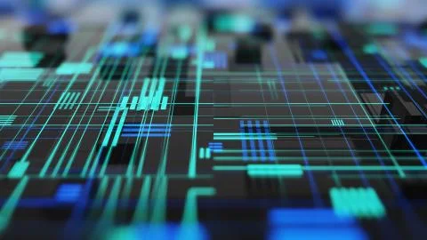 Abstract high tech digital technology background Illustrazione stock