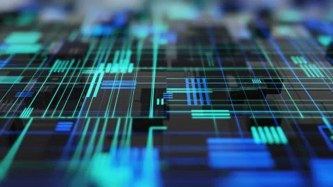 Abstract high tech digital technology background Illustrazione stock
