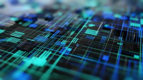 Abstract high tech digital technology background Stock Illustration