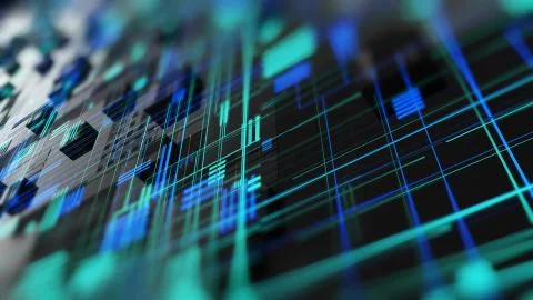 Abstract high tech digital technology background Stock Illustration