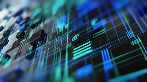 Abstract high tech digital technology background Stock Illustration