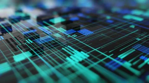 Abstract high tech digital technology background Stock Illustration