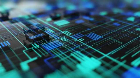 Abstract high tech digital technology background Illustrazione stock