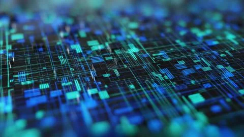 Abstract high tech digital technology background Illustrazione stock