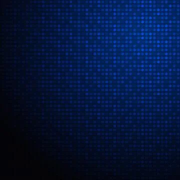 Abstract of high tech futuristic gradient blue circle pattern background. Stock Illustration