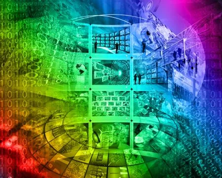 Abstract high-tech Stockillustratie