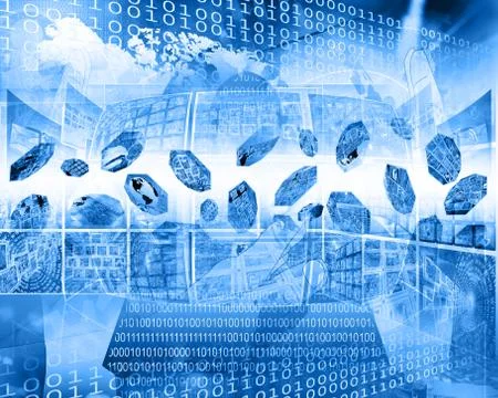 Abstract high-tech Illustrazione stock