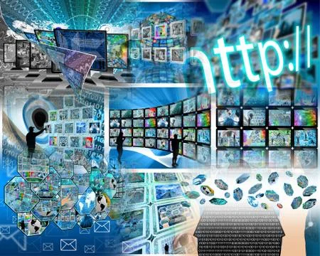 Abstract high-tech Illustrazione stock