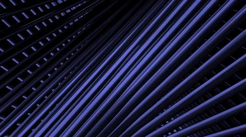 Abstract high tech pattern with blue endless round shaped long stripes. Motion Stock Illustration