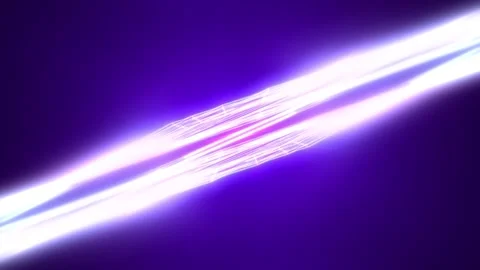 Abstract high tech shimmering neon lines. Animation of glowing energy lines Stock Footage 311063262