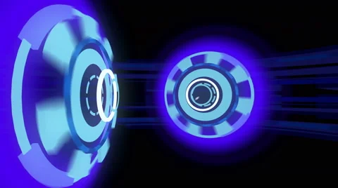 Abstract high-tech wheels 4K Stock Footage 40340932