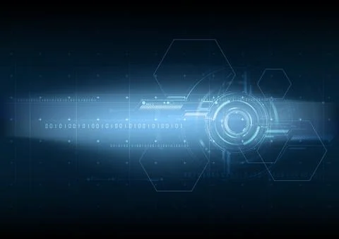Abstract high technological future interface vector background イラスト素材