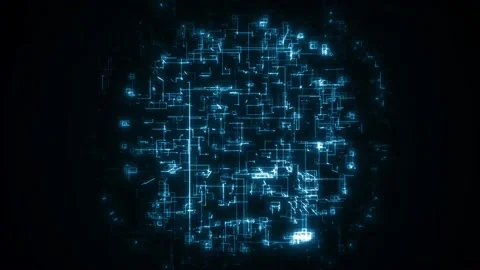 Abstract High Technology Digital Data Patterns Background Fx Stock Footage 140612157