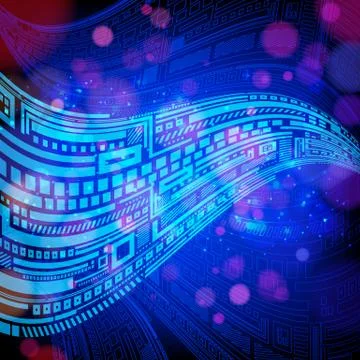 Abstract hightech background. Stock Illustration