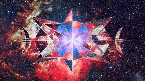 Abstract hipster geometric background. Elements of this image furnished by NA Foto stock