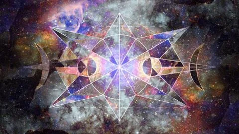 Abstract hipster geometric background. Elements of this image furnished by NA Foto stock