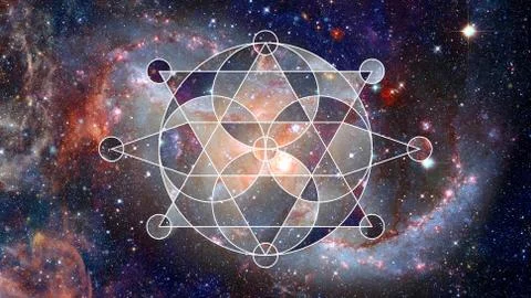 Abstract hipster geometric background. Elements of this image furnished by NA Foto stock