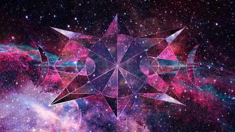 Abstract hipster geometric background. Elements of this image furnished by NASA. Foto stock