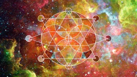 Abstract hipster geometric background. Elements of this image furnished by NA Foto stock