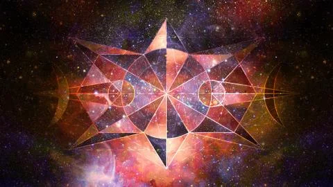 Abstract hipster geometric background. Elements of this image furnished by NA Foto stock