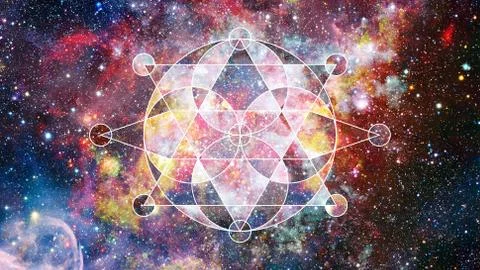 Abstract hipster geometric background. Elements of this image furnished by NA Foto stock