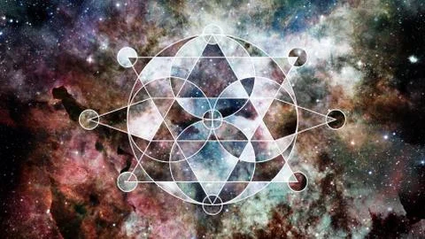 Abstract hipster geometric background. Elements of this image furnished by NA Foto stock