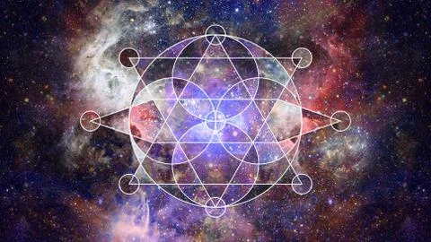 Abstract hipster geometric background. Elements of this image furnished by NA Foto stock