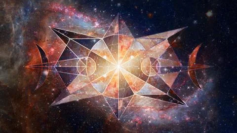 Abstract hipster geometric background. Elements of this image furnished by NA Foto stock