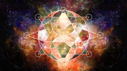 Abstract hipster geometric background. Elements of this image furnished by NA Foto stock