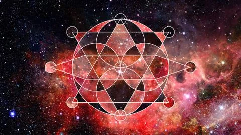 Abstract hipster geometric background. Elements of this image furnished by NA Foto stock