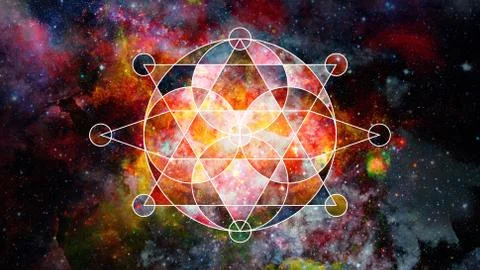 Abstract hipster geometric background. Elements of this image furnished by NA Foto stock