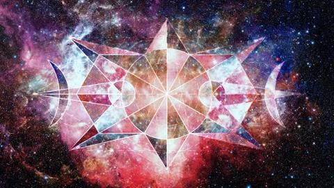 Abstract hipster geometric background. Elements of this image furnished by NA Foto stock