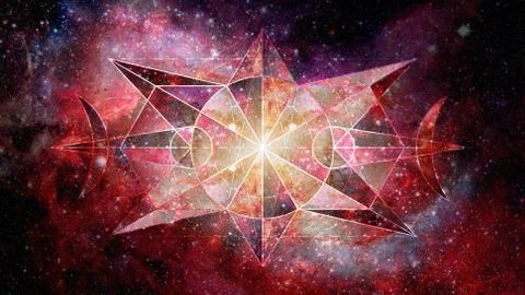 Abstract hipster geometric background. Elements of this image furnished by NA Foto stock