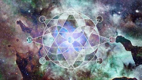 Abstract hipster geometric background. Elements of this image furnished by NA Foto stock