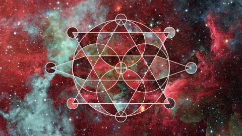 Abstract hipster geometric background. Elements of this image furnished by NA Foto stock