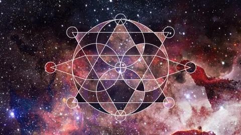 Abstract hipster geometric background. Elements of this image furnished by NASA. Stock Photos