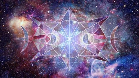 Abstract hipster geometric background. Elements of this image furnished by NASA. Foto stock