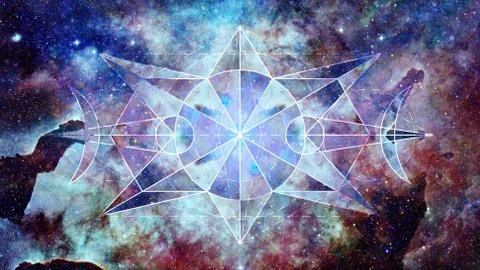 Abstract hipster geometric background. Elements of this image furnished by NA Foto stock