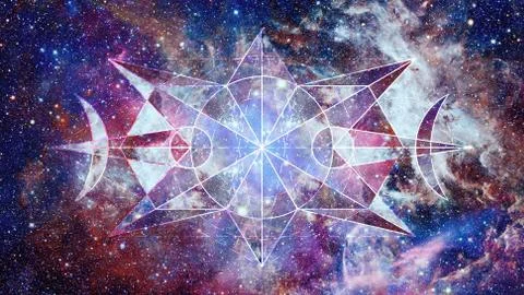 Abstract hipster geometric background. Elements of this image furnished by NASA. Stock Photos