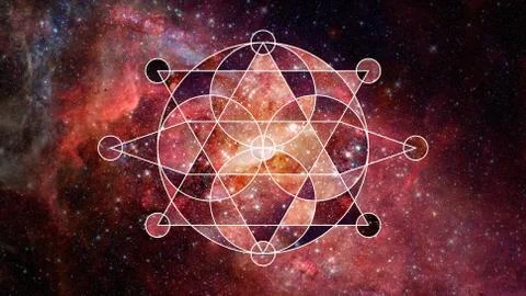 Abstract hipster geometric background. Elements of this image furnished by NA Foto stock