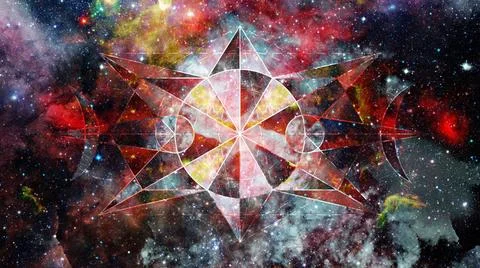 Abstract hipster geometric background. Elements of this image furnished by... Foto stock