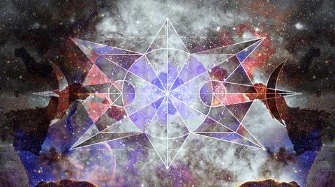 Abstract hipster geometric background. Elements of this image furnished by... Foto stock