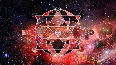 Abstract hipster geometric background. Elements of this image furnished by... Foto stock