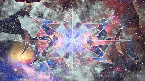 Abstract hipster geometric background. Elements of this image furnished by... Foto stock