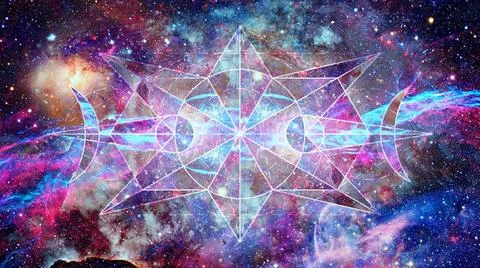 Abstract hipster geometric background. Elements of this image furnished by... Foto stock