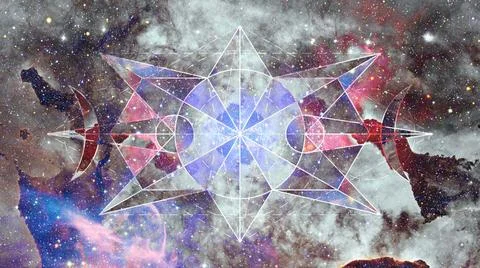 Abstract hipster geometric background. Elements of this image furnished by... Foto stock