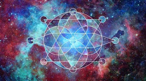 Abstract hipster geometric background. Elements of this image furnished by... Foto stock