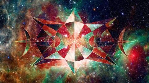 Abstract hipster geometric background. Elements of this image furnished by... Foto stock