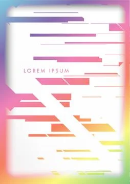 Abstract Hipster Lines Background . Vector design with a mix of colors and sh Stock Illustration