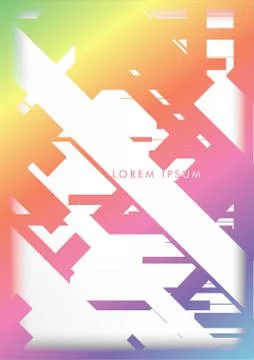 Abstract Hipster Lines Background . Vector design with a mix of colors and sh 스톡 일러스트